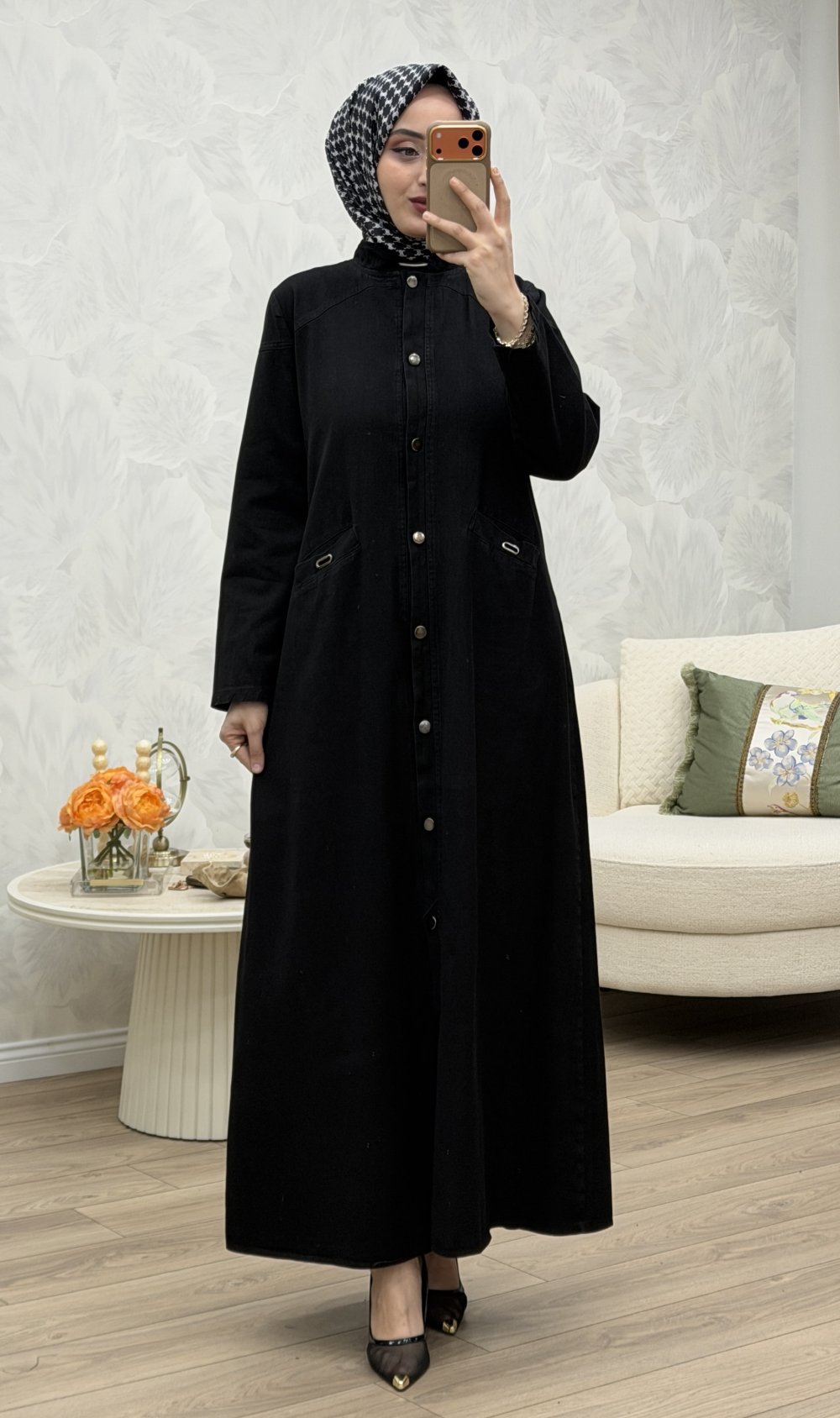 Göksu Ferace Elbise Siyah — Siyah