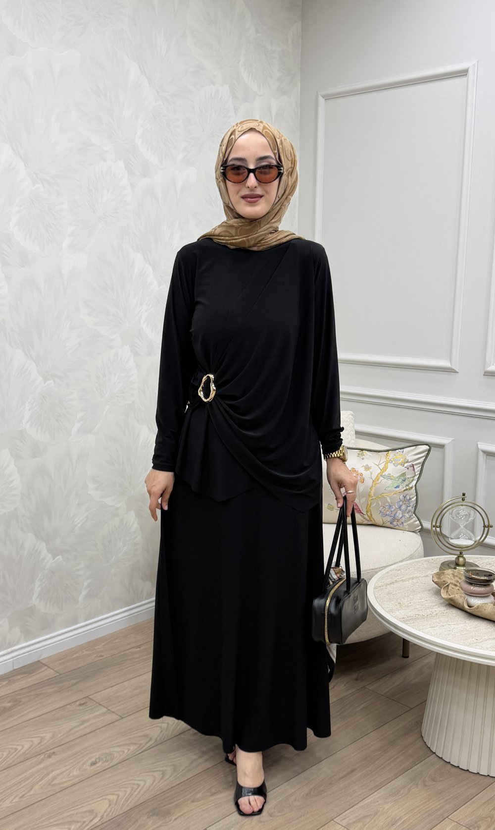 Gizem Etek Takım Siyah — Siyah