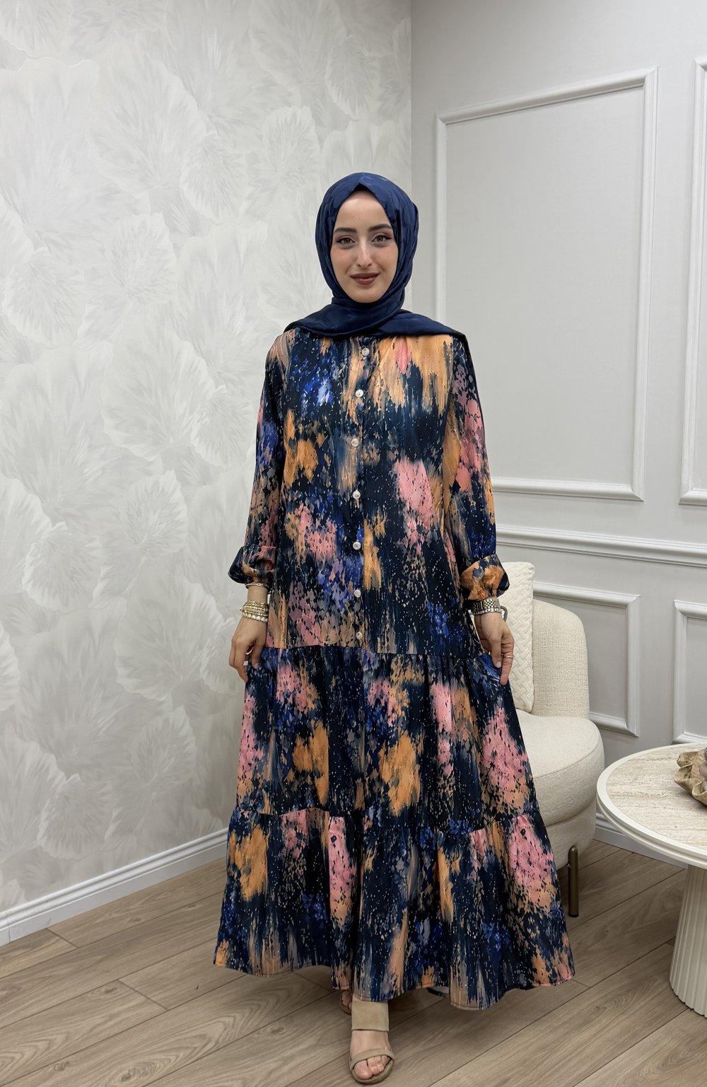 Sümbül Elbise Lacivert — Lacivert