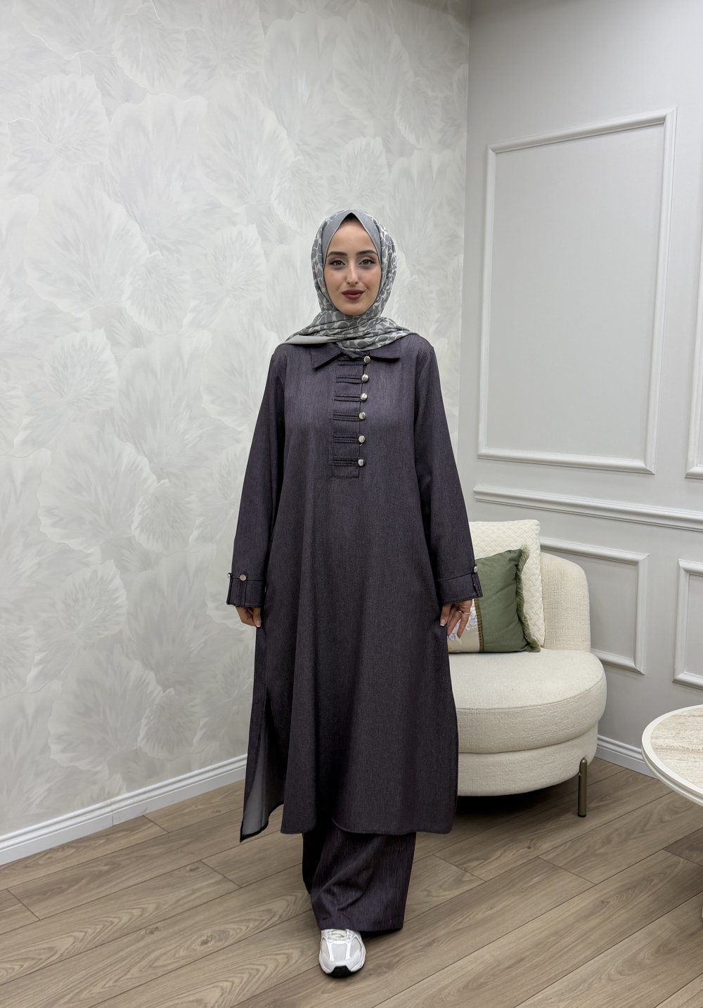 Nazlı Kot Takım Mürdüm — Mürdüm
