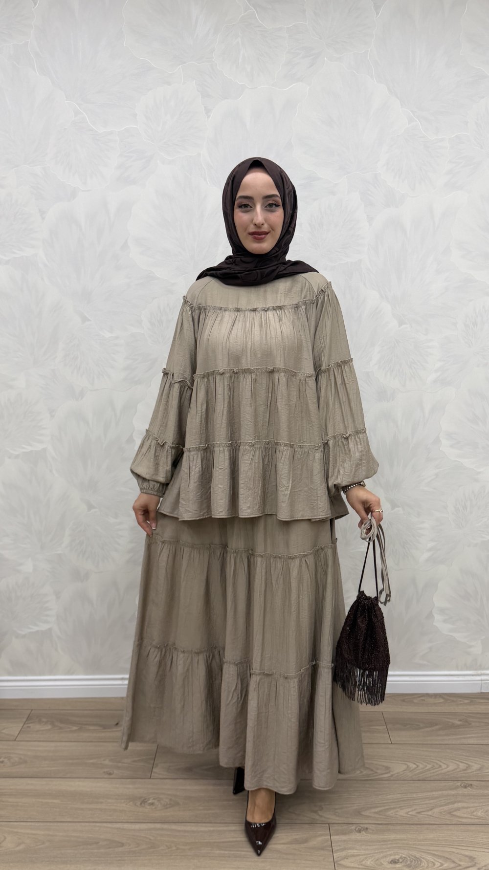 Ecem Etek Takım Siyah — Vizon